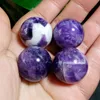 21-22 mm 4 pezzi NATURAL Dream Amethyst Sfera di cristallo sfera Orb Gem Stone guarigione come regalo