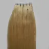 10-26 "Extensions de Cheveux de Bande Invisible Droite Humaine 8A 100g Vierge Brésilienne de Cheveux Humains Peau Trame extensions de cheveux remy bande 40 pièces