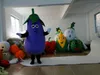 Costumes de mascotte d'aubergine thème animé légumes fruits Cospaly personnage de mascotte de dessin animé Costume de fête de carnaval d'halloween