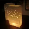 Свадебное Сердце Чай Держатель Света Luminaria Бумажный Фонарь Свеча Сумка Главная День Святого Валентина Подарки Партия Decoratio