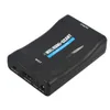 Freeshipping 1080p H-DM-I do SCART Video Audio Upscale Converter Adapter sygnału AV Sygnał HD Odbiornik TV DVD US / EU Plug Power