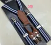 Mode Boys Tjejer Stripe Suspender Clip-On Justerbara Elastiska Barn Suspender Byxor Folder Unisex Rainbow Strape Brace C3246