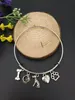 10pcs lot Mixed style Greyhound Dog bowl & dog bones & dog paw print Charms Pendant Steampunk Gothic Bracelets&Bangles Gift A24280j