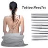 100PCS Engångs Steril Tatuering Nålar Assorterad blandade storlekar gjorda av 316 Rostfritt stål för Tattoo Gun Kits Grip Tattoo Tillbehör