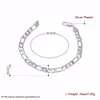 Bracelet punk classique couleur argent pour hommes, bijoux pour hommes, chaîne de 8 pouces, bijoux de poignet en métal pour hommes et femmes, porta joias bijuteria9561295