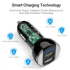 Dual USB-autolader voor Samsung Xiaomi Telefoon Chargers 5V / 2.4A Smart Digital Car-Charger voor iPhone iPad Universal Charge