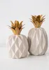 Nordic creative ceramic simulation pineapple statue home decor crafts room decoration objects porcelain pineapple figurine