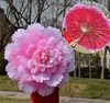 70 cm rétro chinois pivoine fleur parapluie accessoires danse Performance accessoires mariage décoration photographie déguisement parapluie SN1493