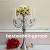 Ny metallguld ljushållare 5 armar ljusstake bröllop centerpieces Candelabra står för äktenskap dekoration dinning bord best0151