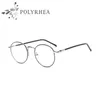 2021 Klassisk Retro Clear Lens Nerd Ramar Glasögon Män Kvinnor Optisk Acetat Prescription Spectacle Square Metal Eyewear Frame