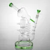 huge bongs recycler glass bong 13" bongs birdcage big water pipes bubbler mobius matrix sidecar heady perc bong Sturdy Round Base