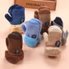 Baby Winter Warm Knitted Gloves 6 Colors with Hanging Rope Good Quality for Boys and Girls Size Mittens Wholesale