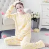 2018 Winter New Thickened Cute Sleeping Rabbit Coral Fleece Pajamas Soft Comfortable Furnishing Suit Velvet Home Wear Leisure S1015