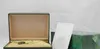 New Mens For Watch Box Inner Outer Woman's Orologi Scatole da uomo Scatola da polso scatola di colore verde spedizione gratuita