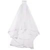 Mode zweischichtige weiße Elfenbein-Brautschleier, echte Gartenschleier, schulterlang, mit Kammschleier für Hochzeit8754208