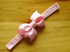 100pcs 3" baby grosgrain ribbon hair bows headband accessories kids bows flower Baby Elastic Headbands soft stetch hair bands SG8501