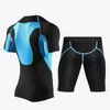 Vida pastoral fitness wear masculino manga curta conjunto esportivo apertado velocidade seco correndo treinamento de basquete cuecas de compressão 2539312