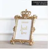 Miz Home 1 Piece 5 Model Luxury Baroque Style Gold Crown Decor Creative Resin Picture Desktop Frame Photo Frame Gift for Friend