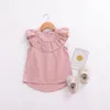 Odzież dziecięca 2018 Dziewczynek Dress Summer Dzieci Dzieci Ubrania Bez Rękawów Różowy Toddler Princess Dress Cotton Girl Dresses Odzież dziecięca