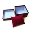 3 färger titta box läder smycken armbandsurer hållare display lagringslåda arrangör fodral gåva