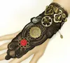 Gratis Nieuwe Gothic Punk Vintage Hand Ornamenten Wind Gear Dame Black Lace Armband Modieuze Persoonlijkheid Klassieke Exquisite Elegance