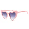 Heart Solglasögon Kvinnor Brand Designer Cat Eye Sun Glasses Retro Love Heart Formed Glasses Ladies Shopping Sunglass UV401837041