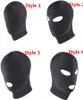 4 Arten Wählen Sie Fetisch Unisex BDSM Hood Maske mit verbundenen Augen, Spiele für Erwachsene, Sex-Fesseln Bondage Halloween Gimp Sex Toys für Paare