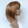 FZP Moda Kesim Simülasyon İnsan Saç peruk Pixie Saç Modelleri Tam Sentetik Peruk kısa saç Siyah Kadınlar Için Brezilyalı Saç Peruk