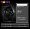 SKMEI Moda Uomo Smart Watch Impermeabile Contapassi Orologi da polso digitali Remote Camera Calorie Orologio Bluetooth Relogio Masculino