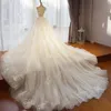 Light Champagne Ivory Real Image Wedding Dress Long Removable Train Hem Appliques Long Sleeves Saudi Arabia Formal Brides Gowns