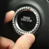 2020 Auto SUV Bling dekorative Accessoires 40 mm Durchmesser Knopf Startschalter Silber Diamant Ring Hot Kostenloser Versand