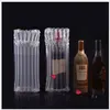 Air column inflatable wine bag air cushion bubble glass protected bag Protective Inflatable Bubble Wine Wrap Bag for Bottle