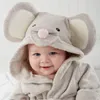 20 Designs Hooded Handdukar Animal Modellering Baby Badrock / Tecknad Baby Spa Handduk / Karaktär Barn Badkar & Spädbarn Strandhanddukar