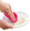 Sihirli Silikon Çanak Kase Temizleme Fırçaları Ovma Pedi Pot Pan Yıkama Fırçaları Temizleyici Mutfak temizlik araçları Isı yalıtım mat