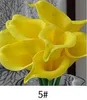 2018 Ventes chaudes 50pcs MOQ Real Touch Lily Simulation Bouquets de fleurs de mariage Lis artificiel pour calla et décoration de la maison (pas de vase)