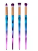 4pcs Eyeshadow Brush Set Diamond Shape Rainbow Makeup Brushes Cosmetics Dropshipping Beauty Puerple Hair Make Up Brush