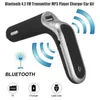FM Verici S7 Bluetooth Araç Kiti Handsfree FM Radyo Adaptörü LED Araba Bluetooth Adaptörü Destek TF Kart USB Flash Sürücü AUX Giriş / Çıkış