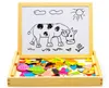 Multifunctional Wooden Chalkboard Animal Magnetic Puzzle Whiteboard Blackboard Drawing Easel Board Arts Toys for Children Kids Wholesale