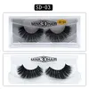 Multi Arten Mink Wimpern 50Pairs Baumwolle Stalk Lashes Natürliche 3D Mink falscher Wimpern voller Streifen schwarze Band Wimpern Verlängerung