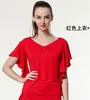 Nieuw Spaans dansshirt Flamengo Ruffle Dance Costume Dames Ballroom Latijn T -shirt Tops Flamenco Shirt Jupe Flamenco