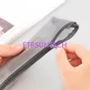 Simple Transparent Mesh Pencil Case Nylon Women Cosmetic Make Up Storage Bag Lipstick Eyeliner Carrying Holder QW7952