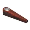 Newly Arrived Creative Smoking Pipe Wooden Pipe Portable Tobacco Pipes with Metal Screen Filter Gifts Color Random