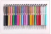 22 Cores Cristal Ballpoint Pens Moda Creative Stylus Touch Caneta para escrever papel de carta Escritório material material material