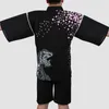 Ethnische Kleidung Tiger Print Cherry Traditionelle japanische Kimono Männer Seeruckers Yukata Herrenbad Set Bühnenaufführung Samurai Kleidung