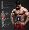 Nouveau stimulateur de muscle électrique de contrôle sans fil rechargeable EMS Muscles abdominaux Sliminal Corps Toning bras Massager 4372137