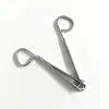 Flat en Bend Nail Clippers Nail Beauty Manicure Gereedschap met handvat Scherpe pedicure Grote en kleine schaar F1144