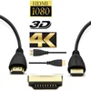 300PCS / LOT 3m=10ft HDMI кабель hdmi1.4V мужчин и мужчин (тип)4KX2K 3D для HDTV PS3 xbox 1080р кабель freesipping по DHL UPS FEDEX