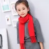 Automne hiver enfants écharpe 10 couleurs chaudes glands foulards pour garçons et filles confortable écharpe en cachemire foulard livraison gratuite
