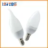 led 촛불 전구 램프 E14 E27 B22 2835 SMD 따뜻한 / 멋진 화이트 LED 스포트 라이트 샹들리에 가정 장식을위한 플라스틱 셸