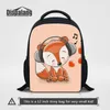 Girl Boy Lovely Cartoon Backpack To School Animal Fox Owl Tiger Unicorn Printing School Bags For Kindergarten Little Children Daily Bagpack